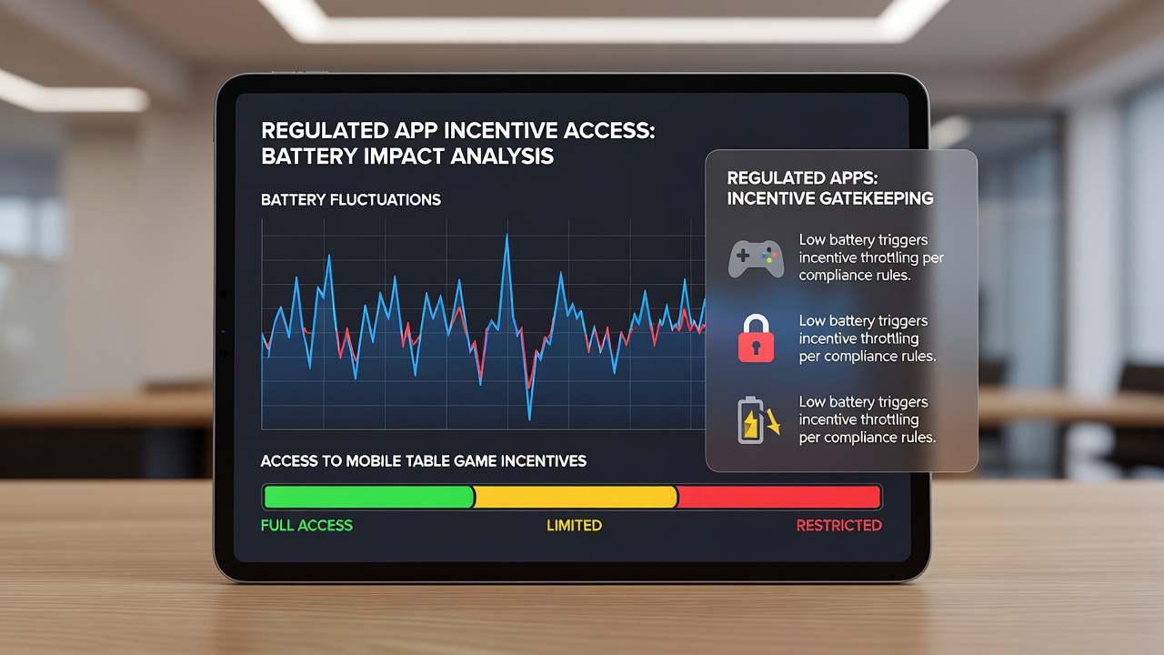Graph illustrating battery percentage trends alongside reward unlock rates in mobile gaming sessions