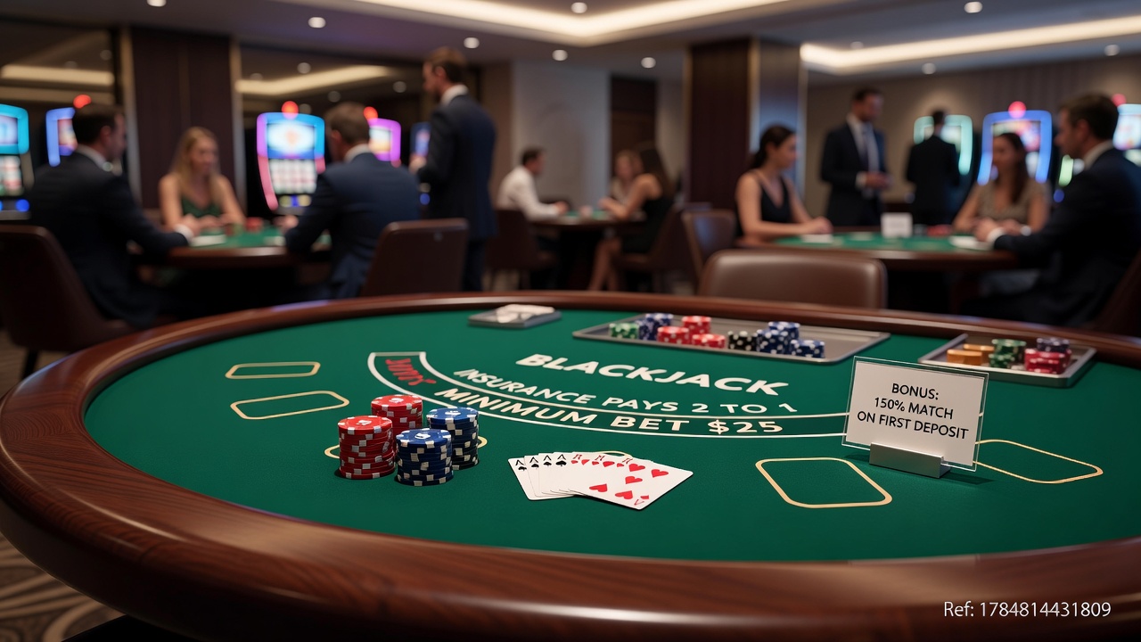 Detailed view of wagering requirements and table game restrictions for blackjack bonuses